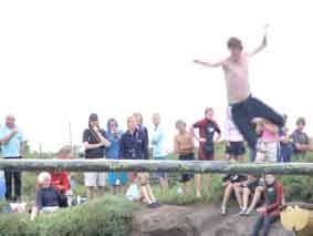 The Greasy Pole Competition Blakeney Quay